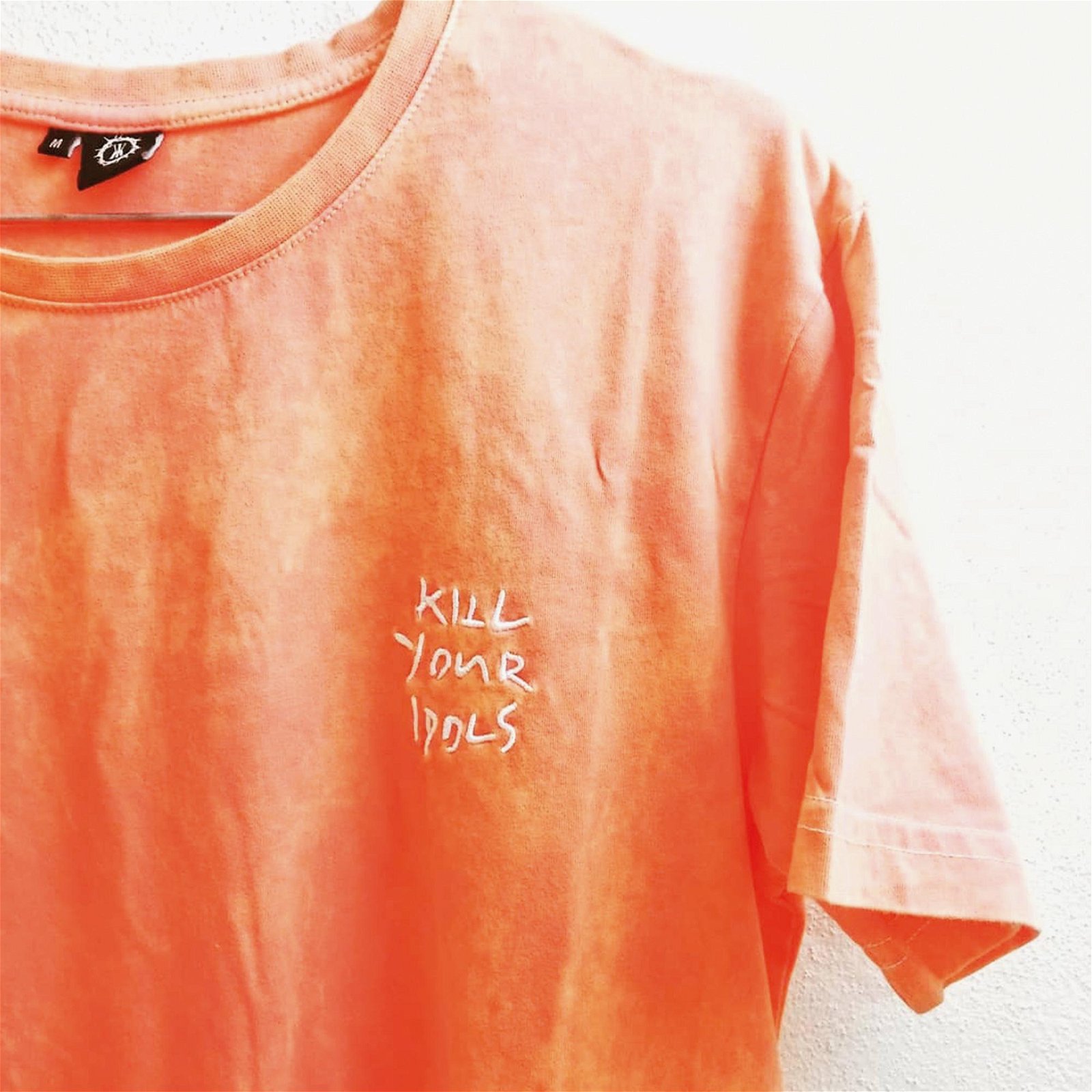 KillYourIdols Organic Kadın Pembe Oversize T-Shirt
