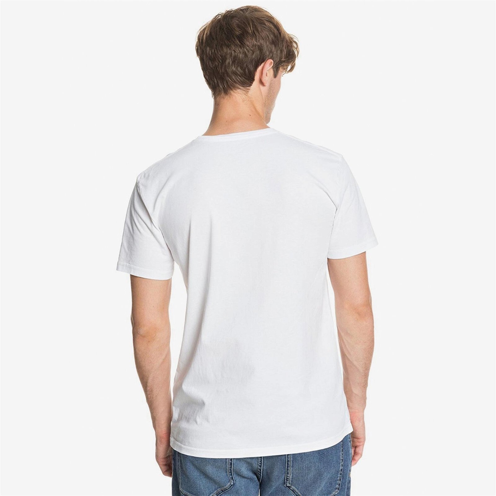 Quiksilver Sure Thing Erkek Beyaz T-Shirt