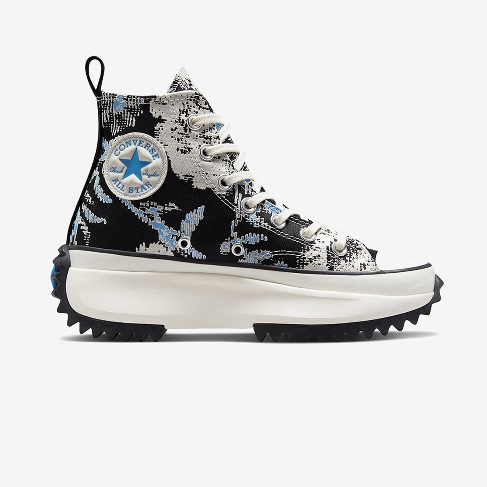 Converse Run Star Hike Floral Fusion Platform Kadın Mavi Sneaker