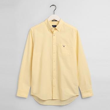  GANT Erkek Sarı Regular Fit Oxford Gömlek