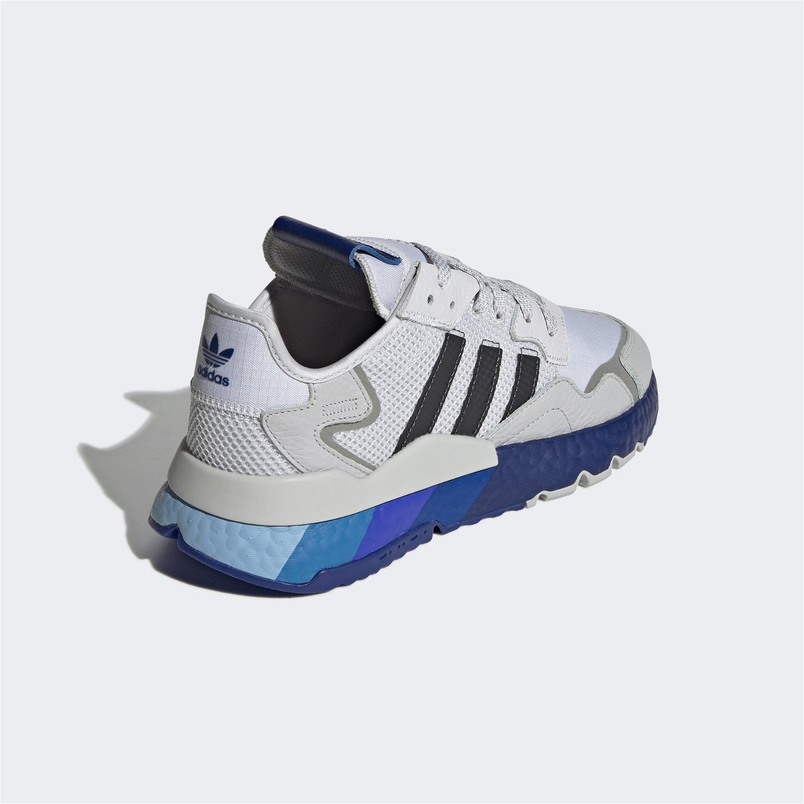 adidas Nite Jogger Erkek Gri/Mavi Spor Ayakkabı