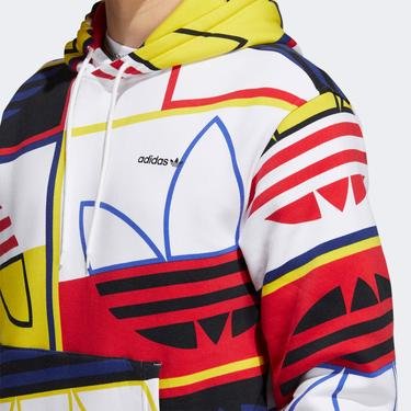  adidas Aop Logo Play H Erkek Renkli Sweatshirt