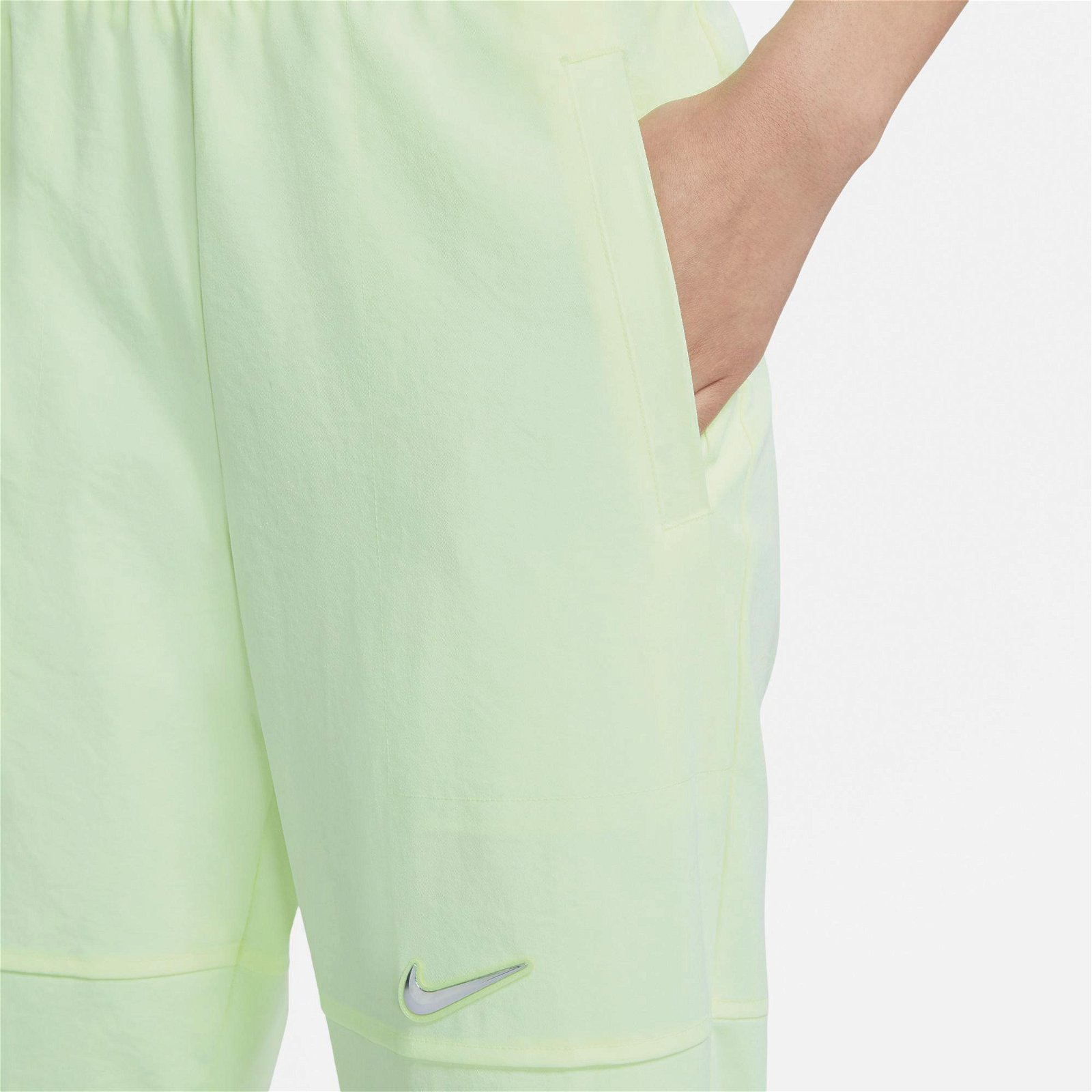 Nike Sportswear Essential Swoosh Pant Wvn Hr Kadın Sarı Eşofman Altı