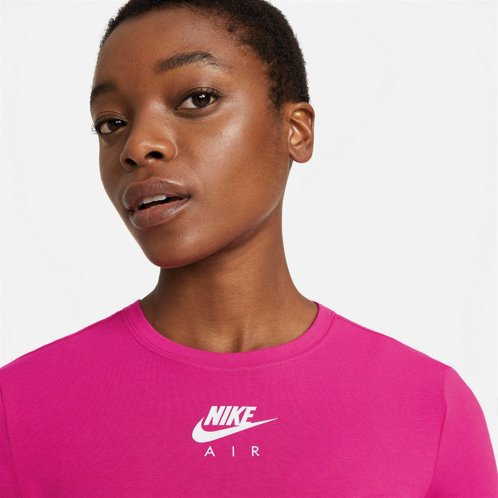 Nike Sportswear Essential Air Crop Kadın Pembe T-Shirt
