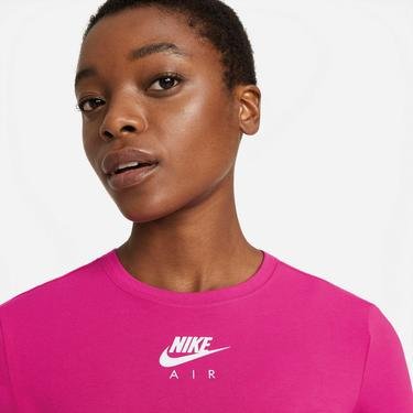  Nike Sportswear Essential Air Crop Kadın Pembe T-Shirt