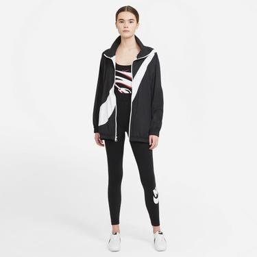  Nike Sportswear Essential Graphic High Rise Futura Kadın Siyah Tayt