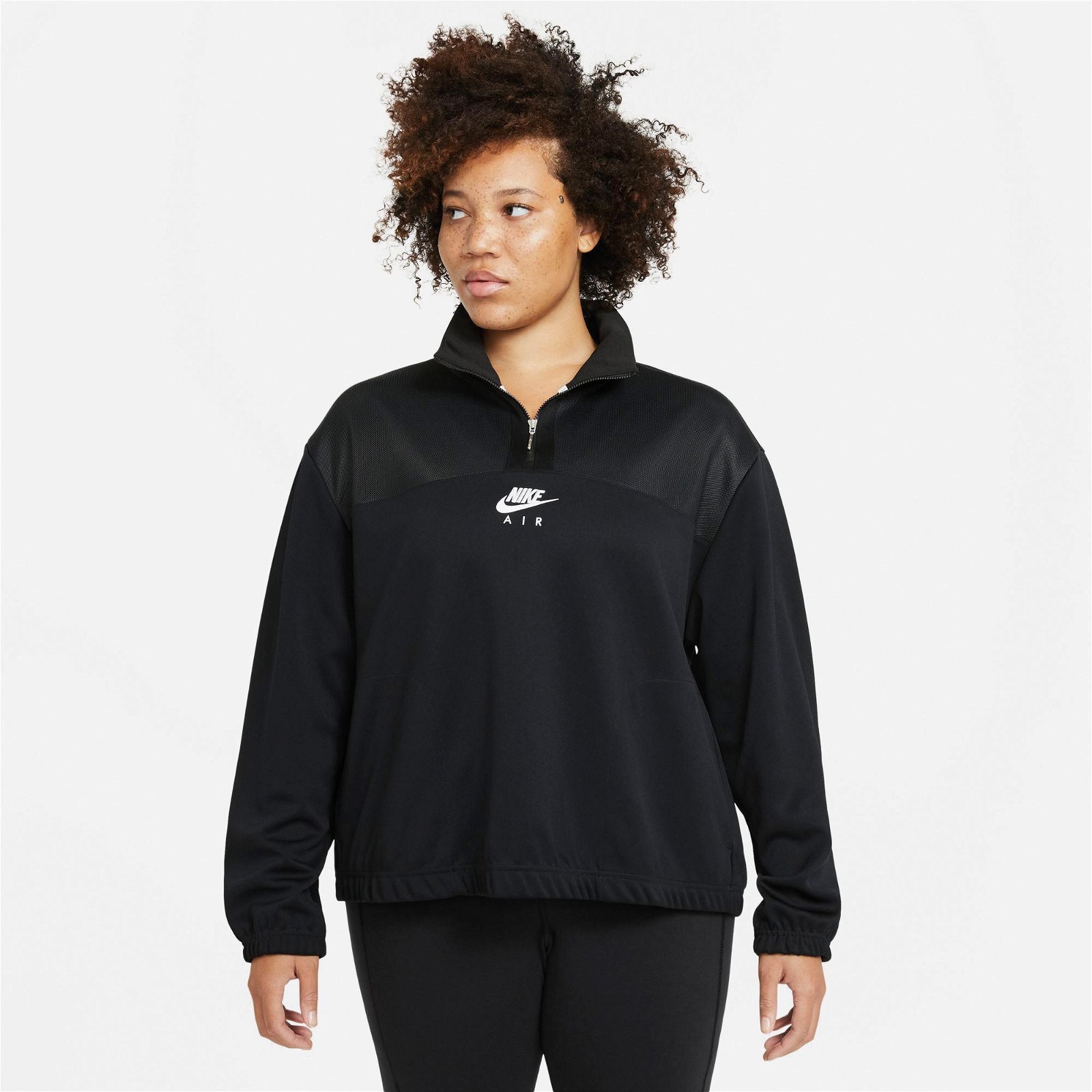 Nike Sportswear Air Qz Pk Kadın Siyah Uzun Kollu T-Shirt