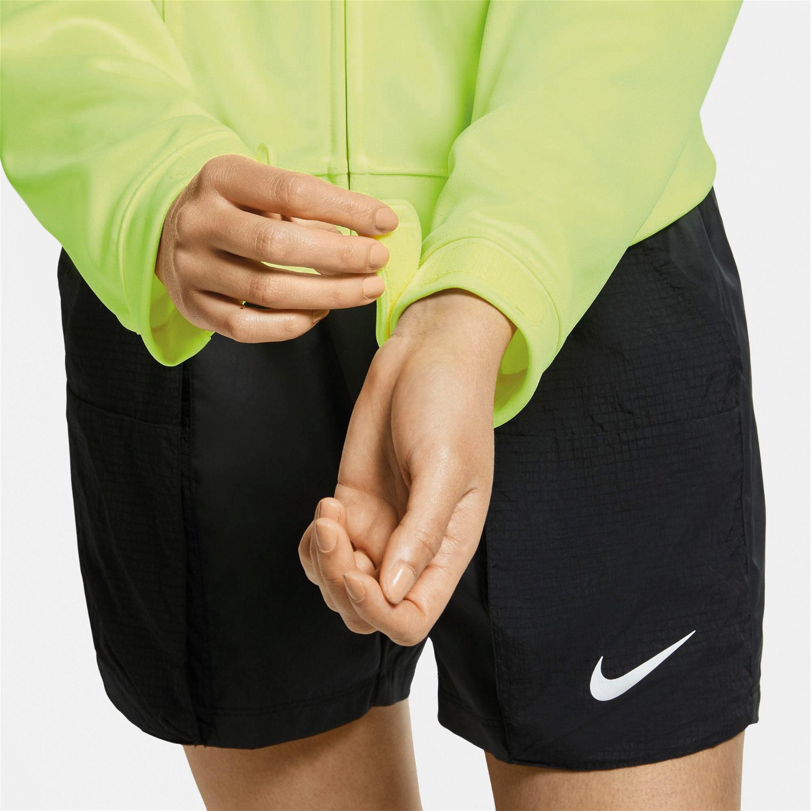 Nike Sportswear Essential Swoosh Pk Kadın Sarı Ceket