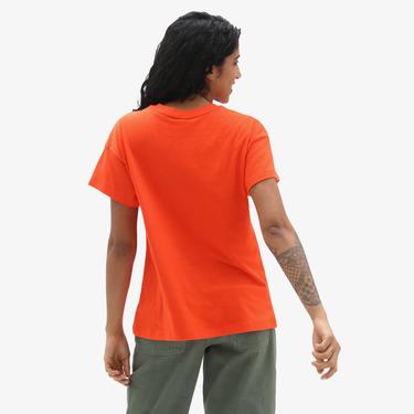  Vans Needlepoint Boxy Kadın Turuncu T-Shirt