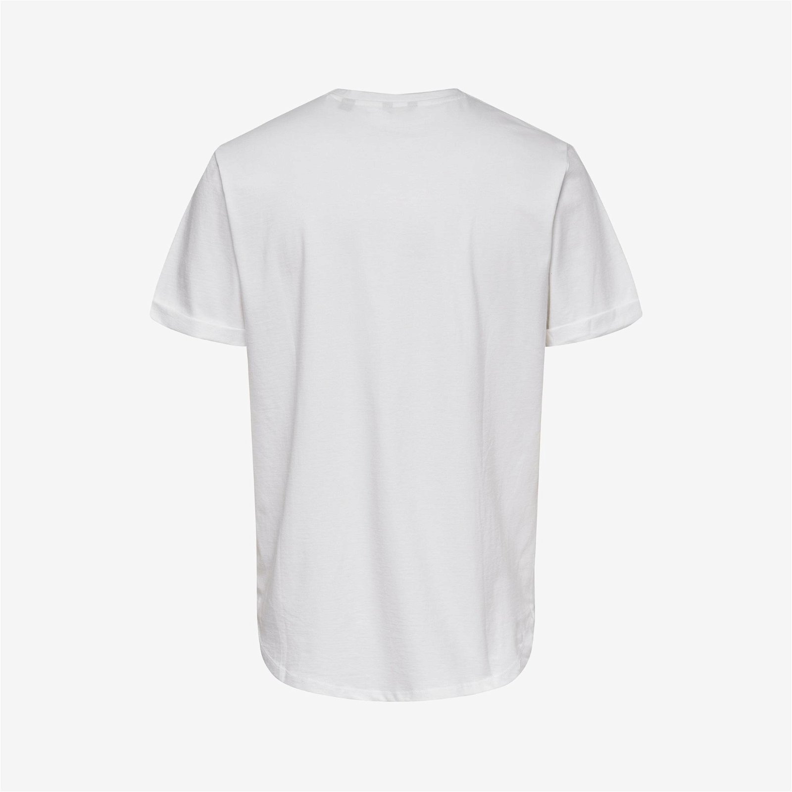ONLY&SONS Solid Erkek Beyaz T-Shirt