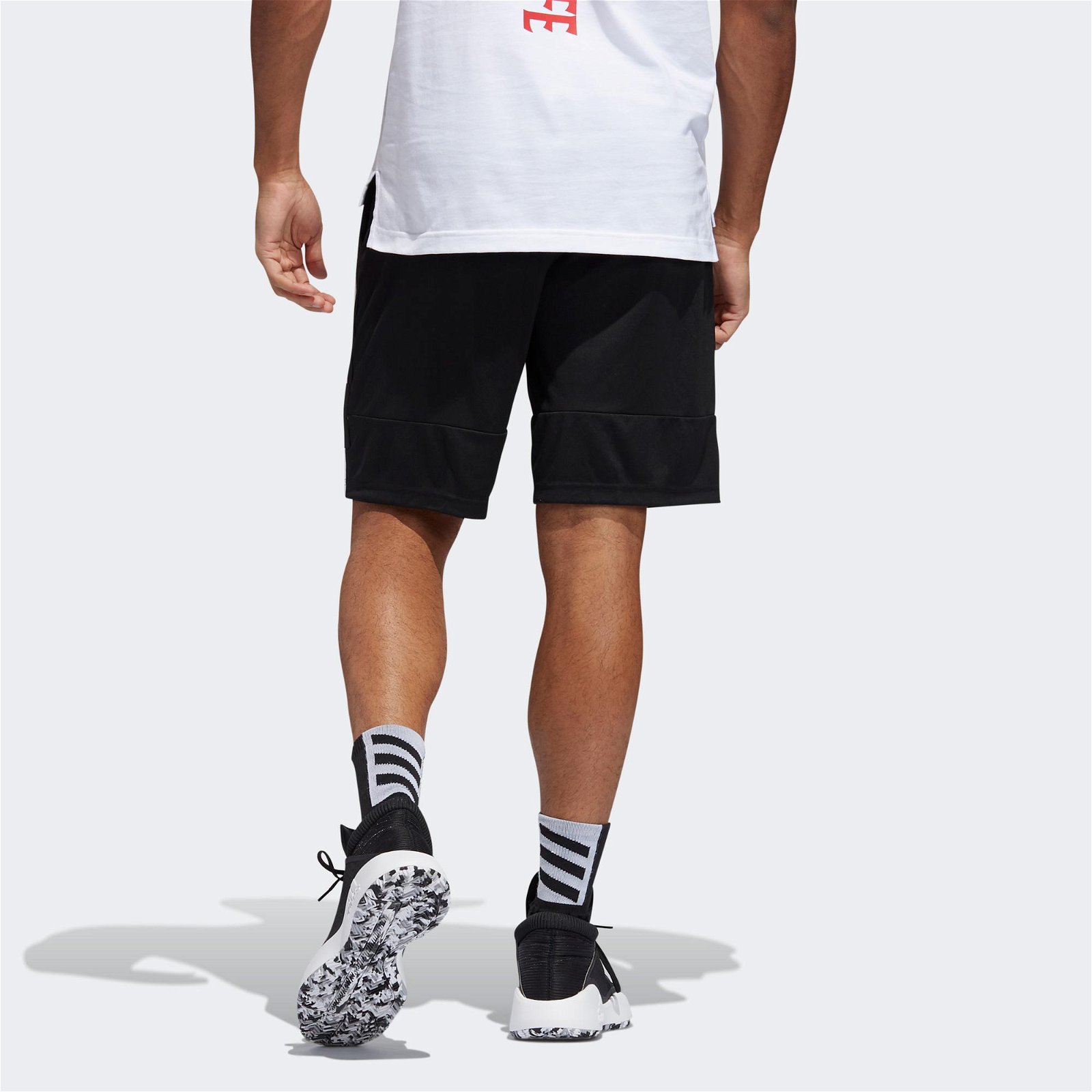 adidas 3G Speed X Erkek Siyah-Beyaz Basketbol Şortu