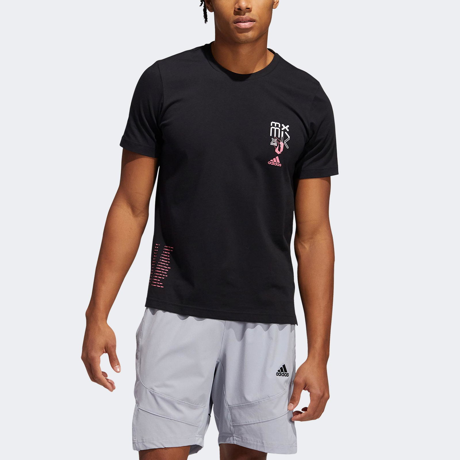 adidas Dame 7 Ep Baskılı Erkek Siyah T-shirt
