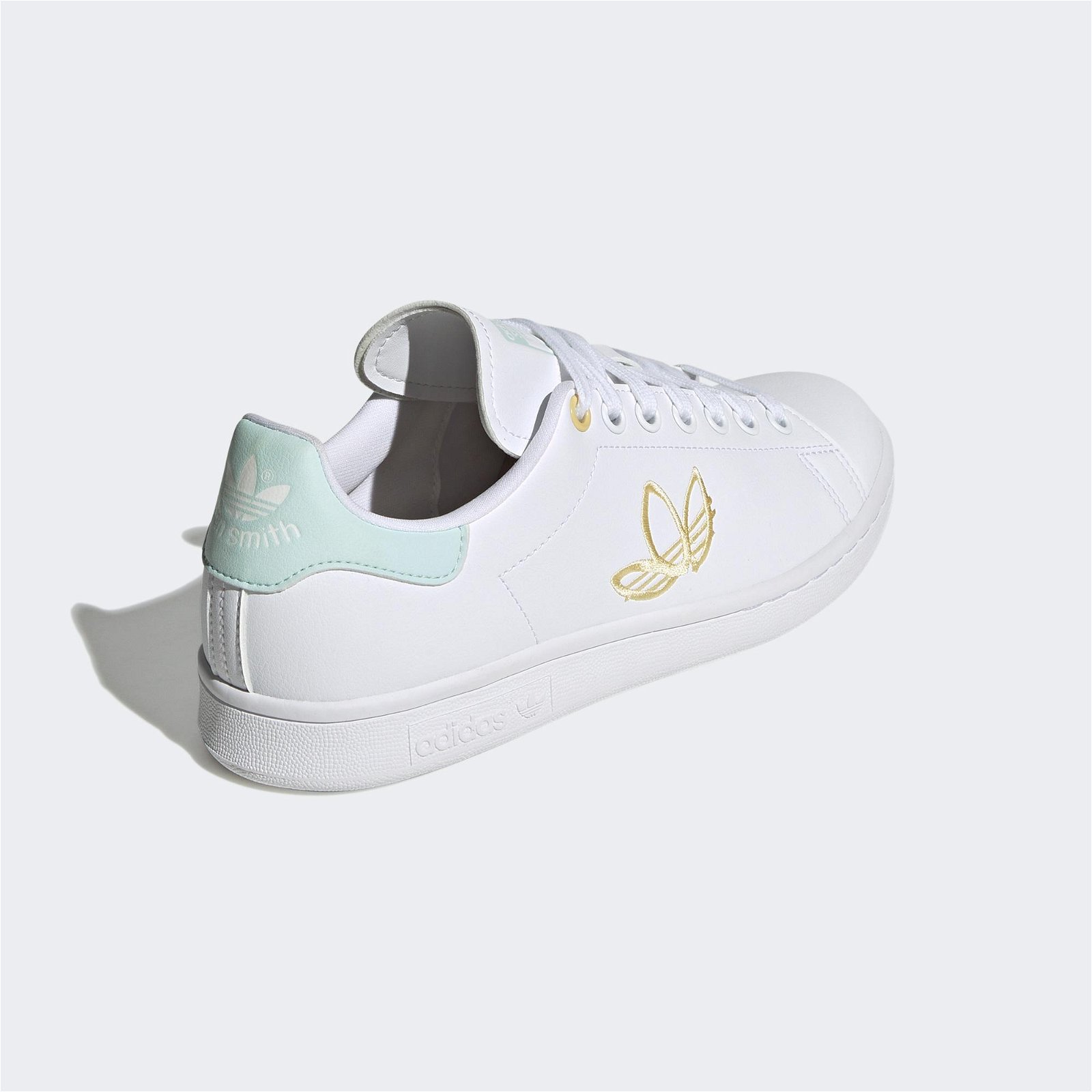 adidas Stan Smith Nakış Desenli Kadın Beyaz Spor Ayakkabı
