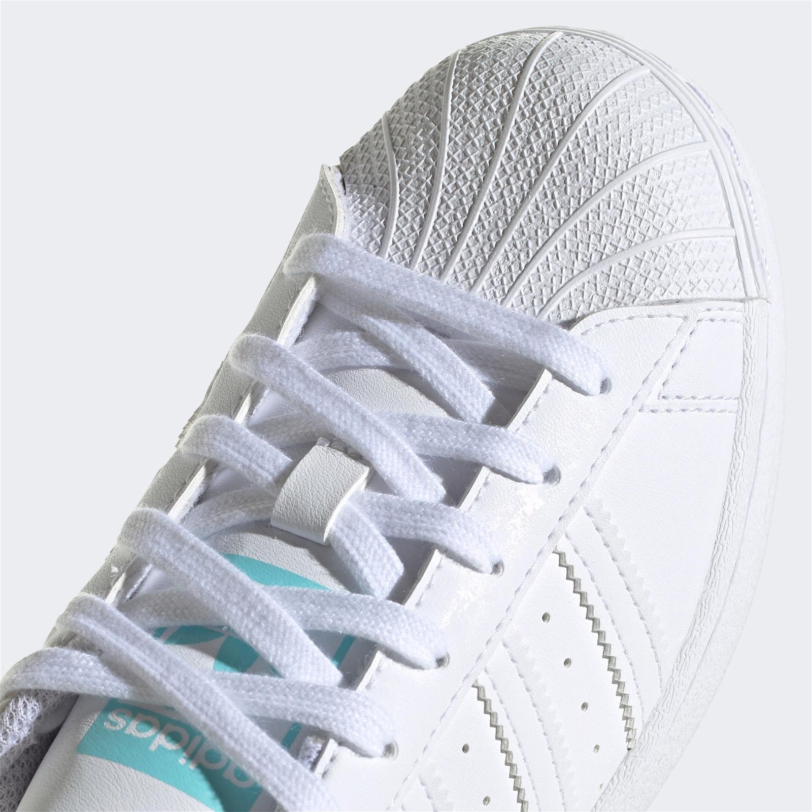 adidas Superstar Kadın Mavi-Beyaz Spor Ayakkabı