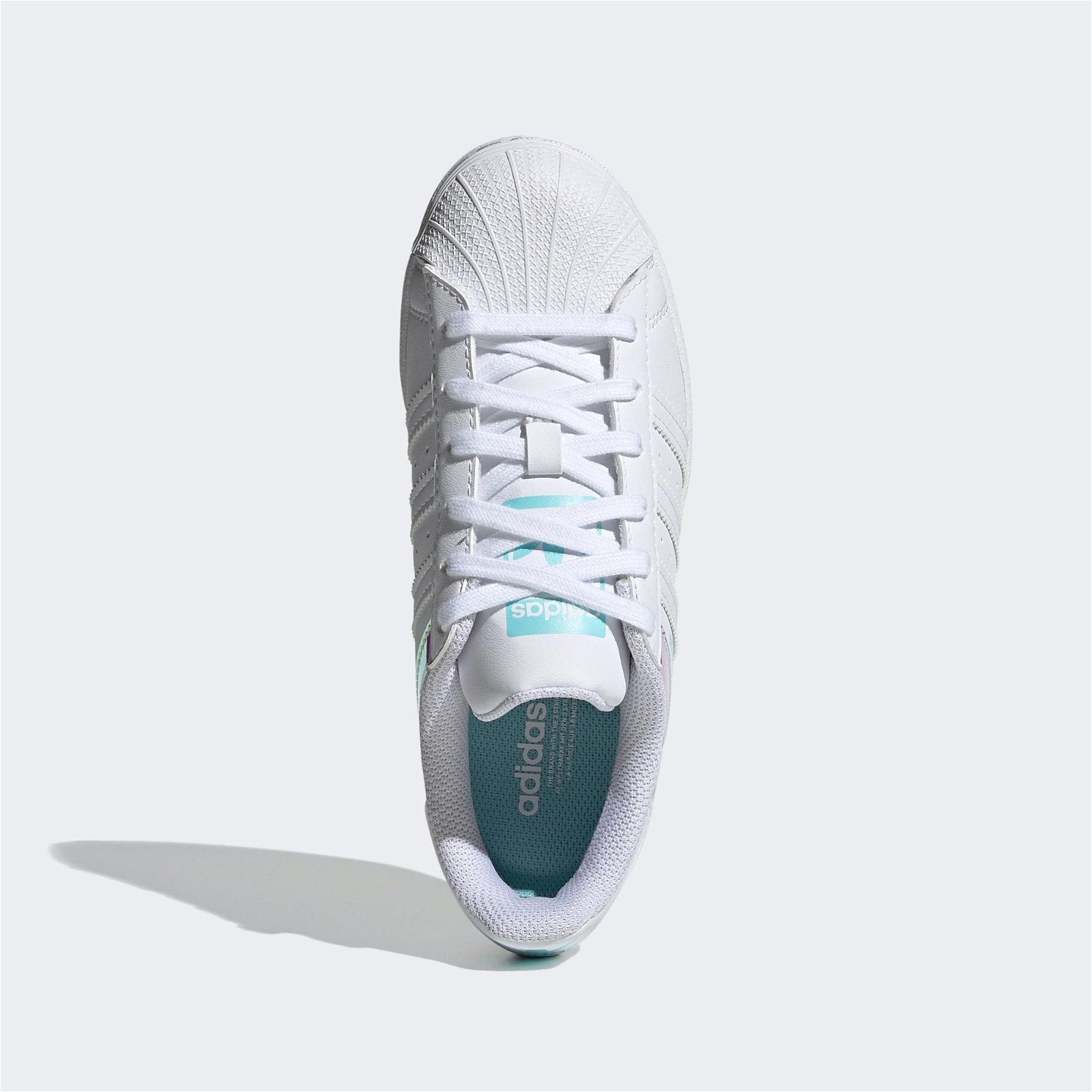 adidas Superstar Kadın Mavi-Beyaz Spor Ayakkabı