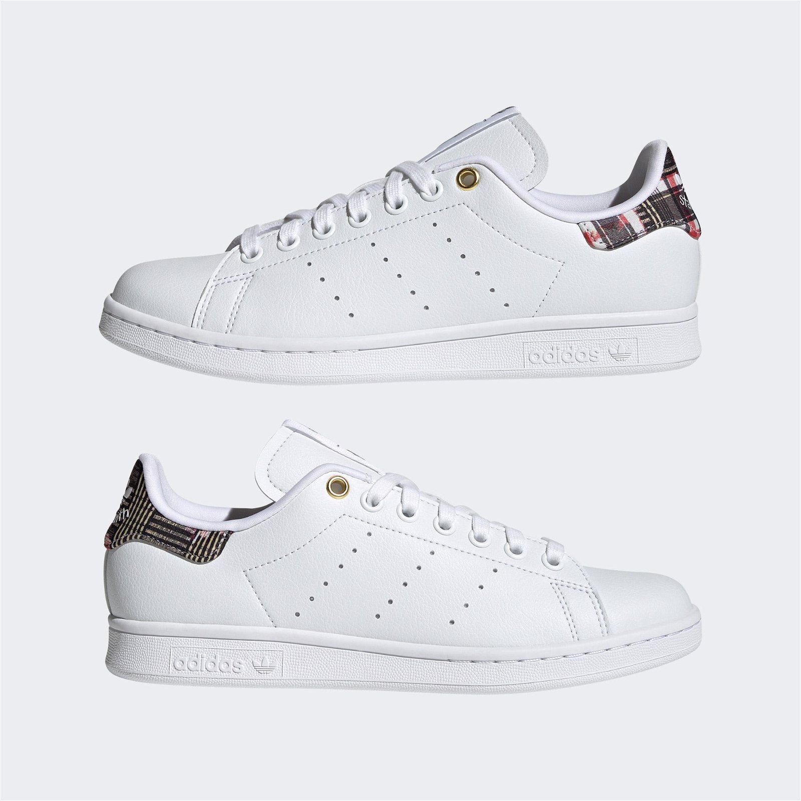 adidas Stan Smith Ekoseli Kadın Beyaz Spor Ayakkabı