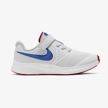  Nike Star Runner 2 (Psv) Çocuk Beyaz/Mavi/Kırmızı Spor Ayakkabı