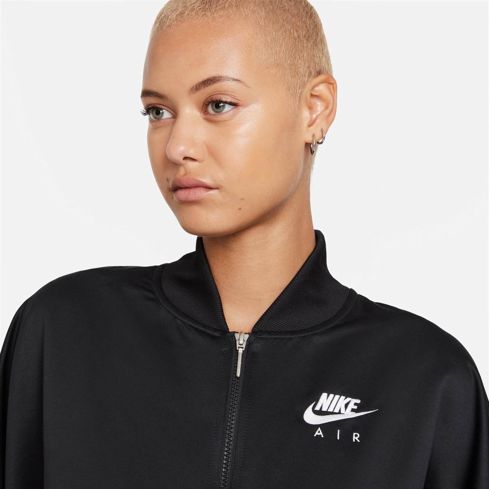 Nike Sportswear Air Woven Kadın Siyah/Gri/Gümüş Ceket