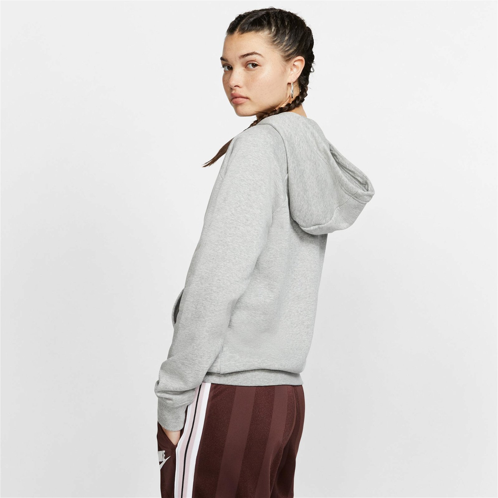 Nike Sportswear Essential Kadın Gri Sweatshirt