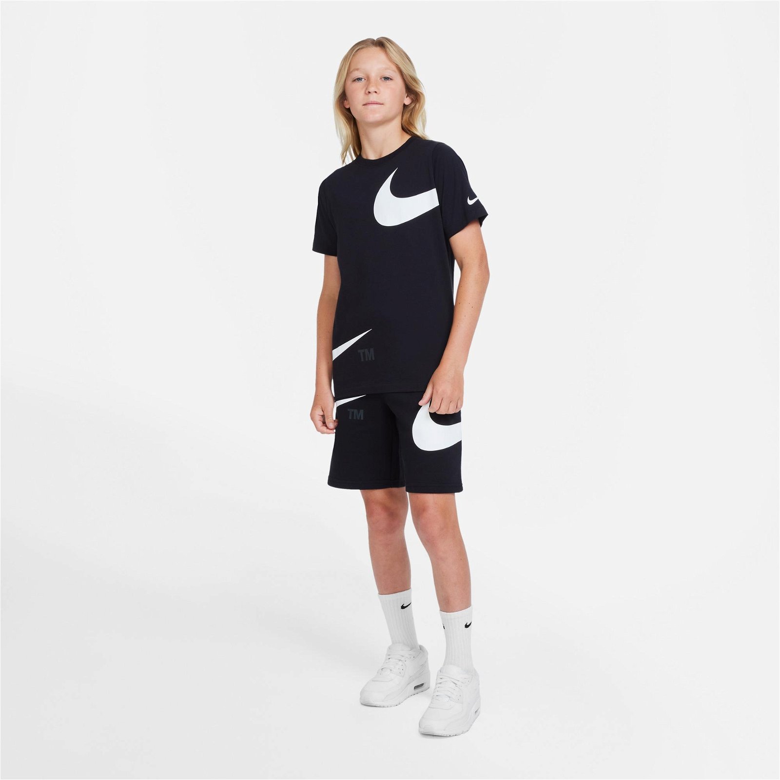 Nike Sportswear Swoosh Pack Fa21 Çocuk Siyah T-Shirt