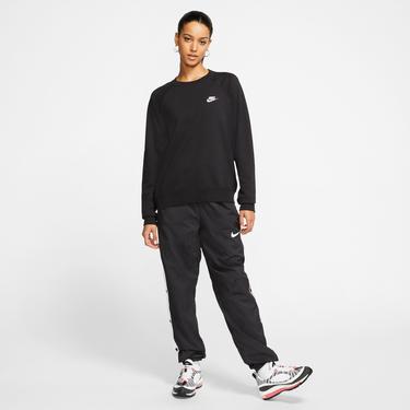  Nike Sportswear Essential Crew Kadın Siyah Uzun Sweatshirt