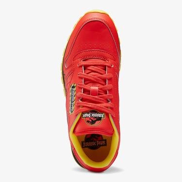  Reebok Jurassic Park CL Leather Kadın Kırmızı Spor Ayakkabı