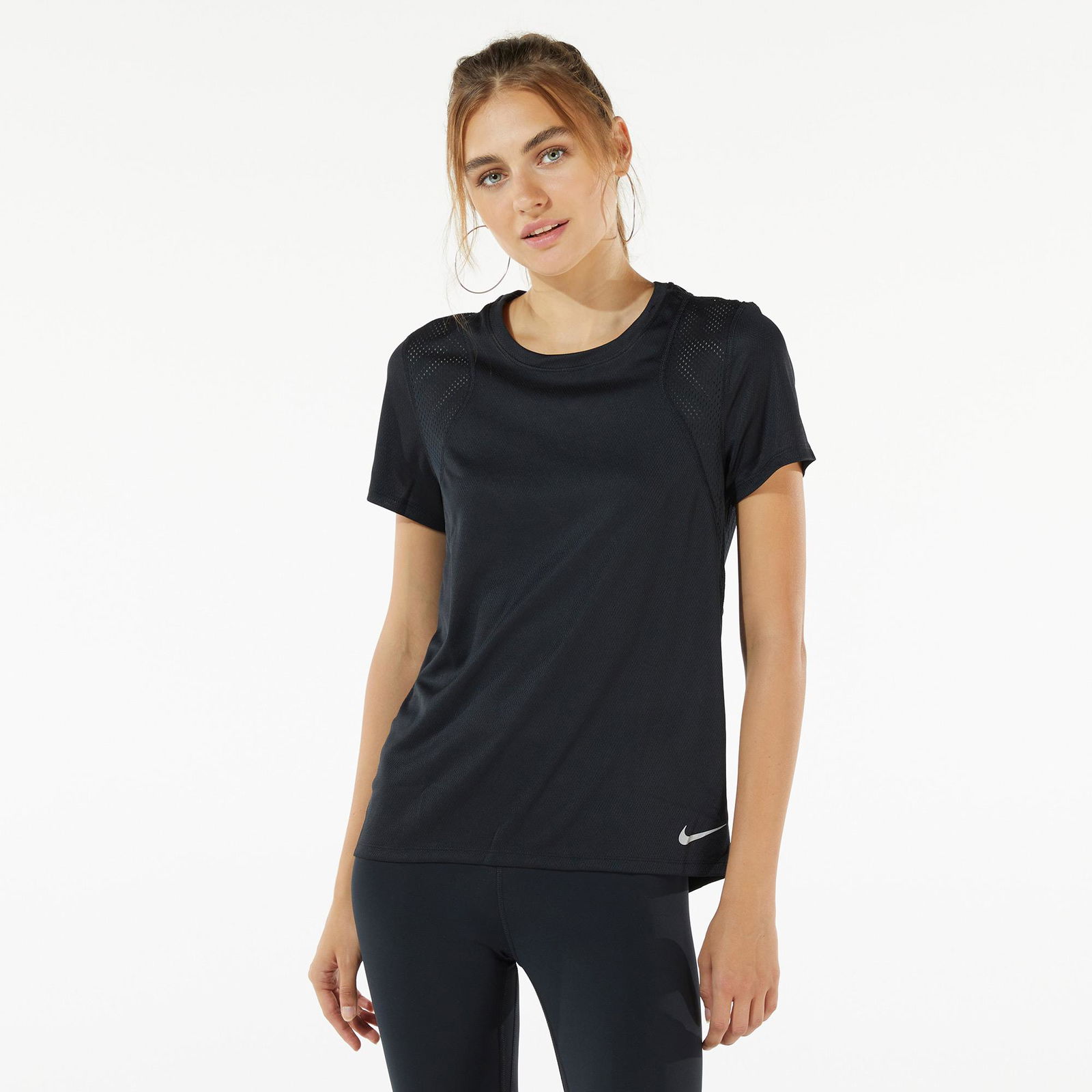 Nike Run Kadın Siyah T-Shirt