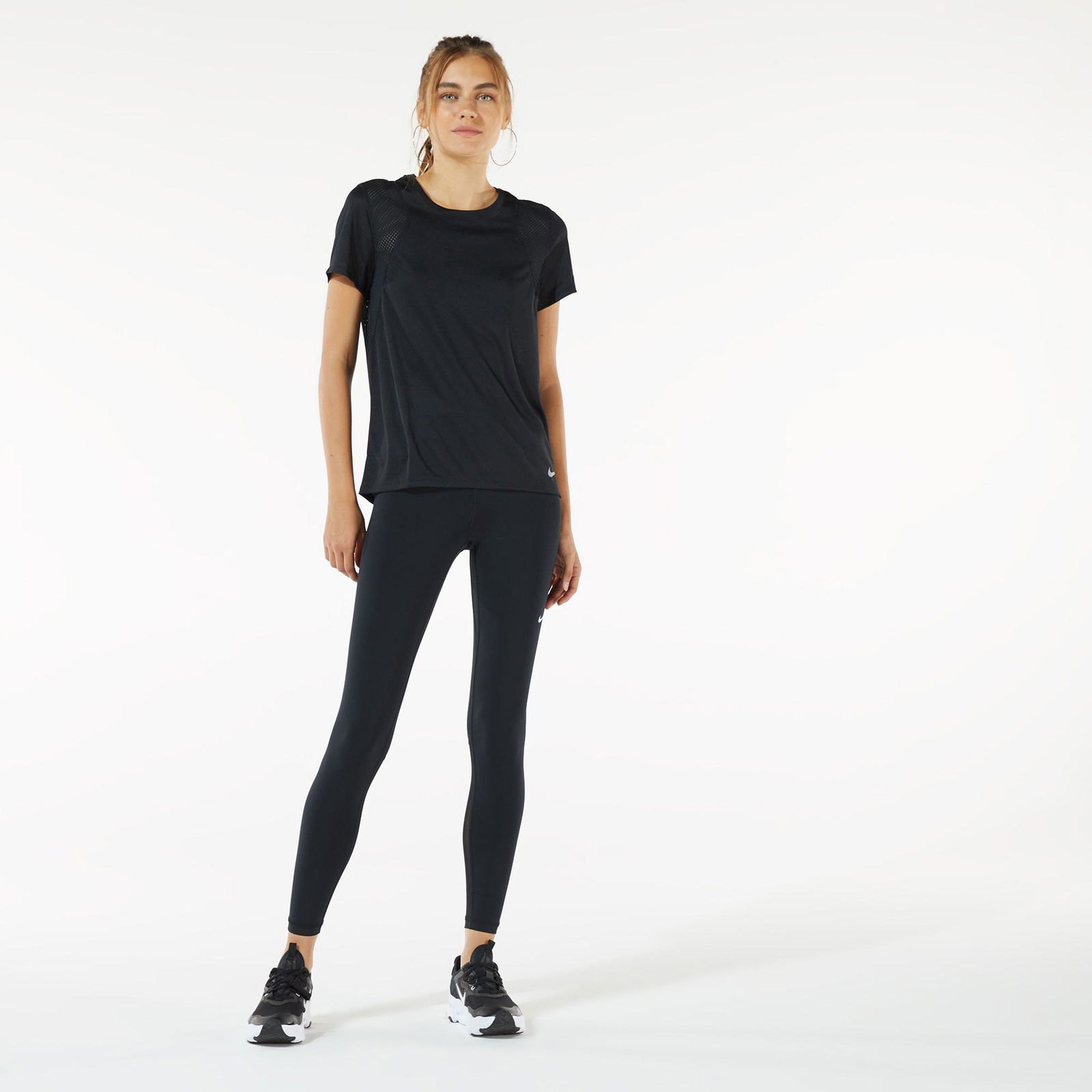 Nike Run Kadın Siyah T-Shirt