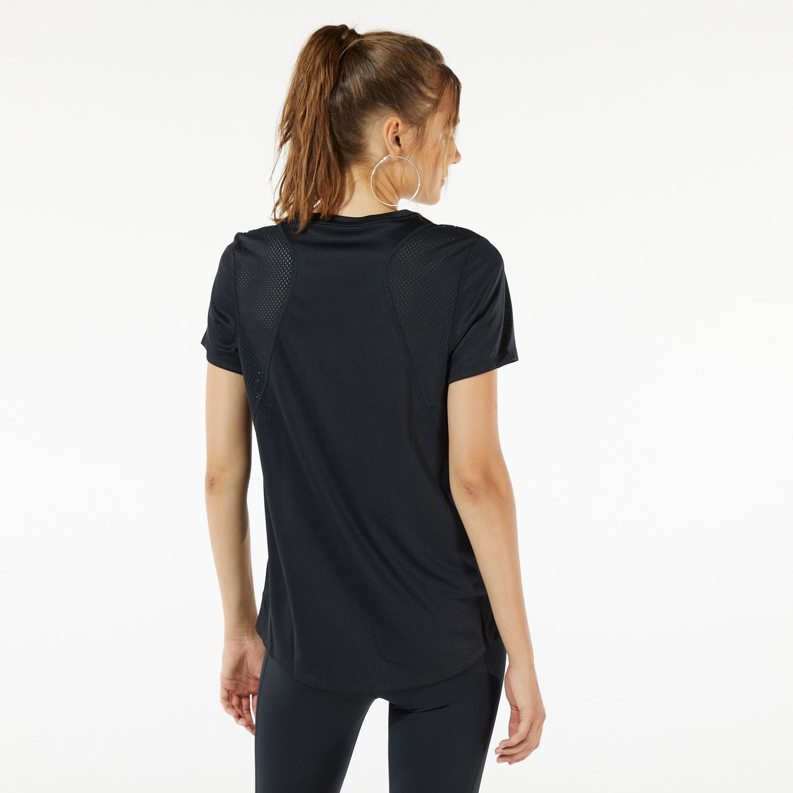 Nike Run Kadın Siyah T-Shirt