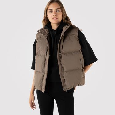  Lacoste Kadın Kahverengi Şişme Yelek