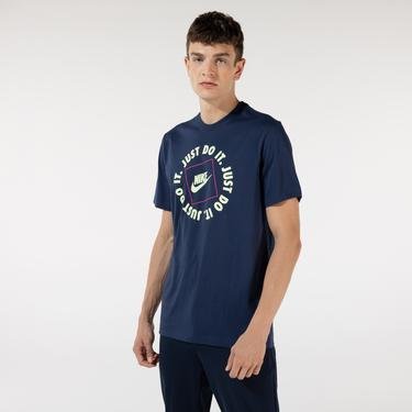  Nike Sportswear Hbr 1 Erkek Mavi T-Shirt