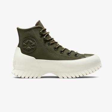  Converse Chuck Taylor All Star Lugged Winter 2.0 Hi Unisex Yeşil Deri Sneaker