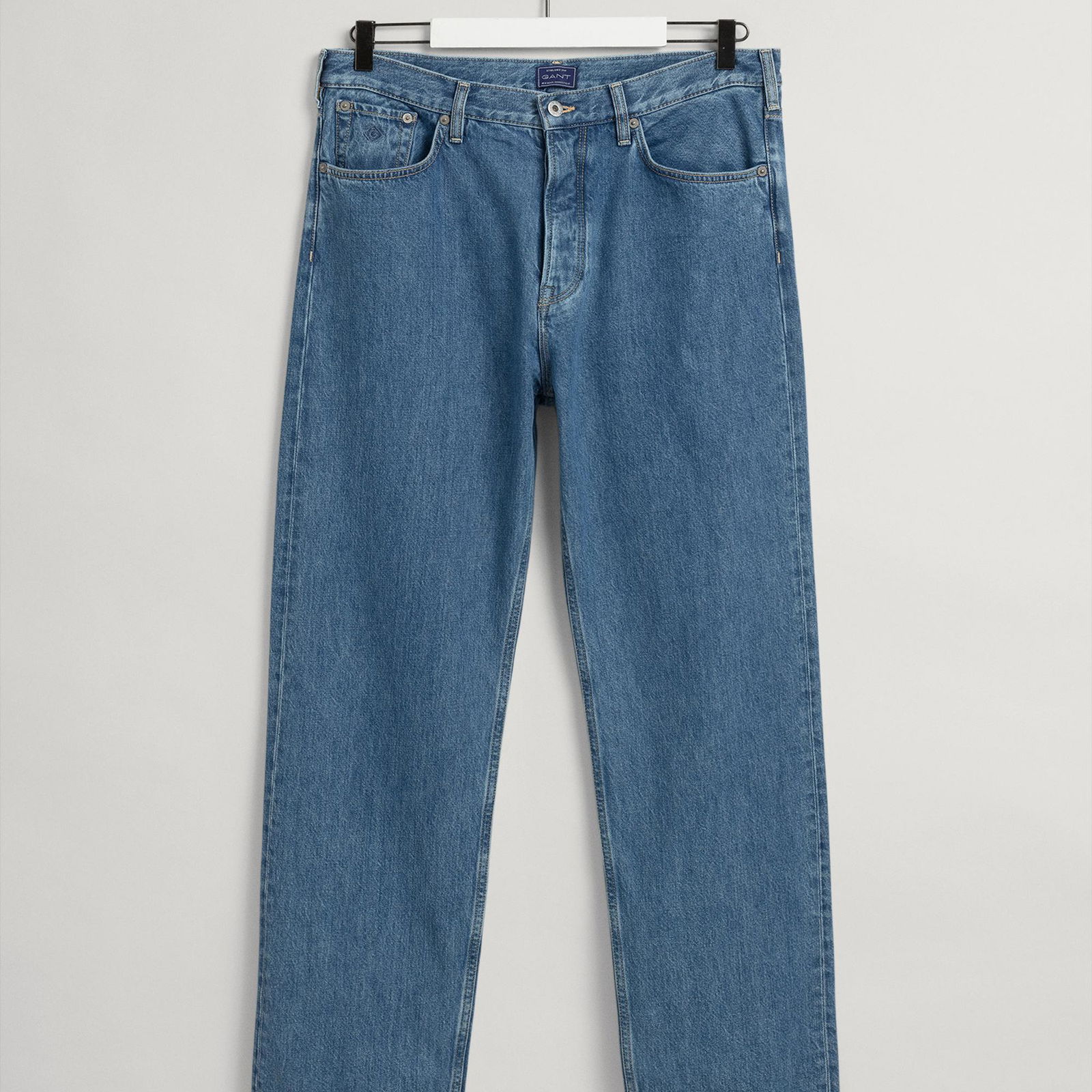 Gant Erkek Mavi Relaxed Fit Jean Pantolon