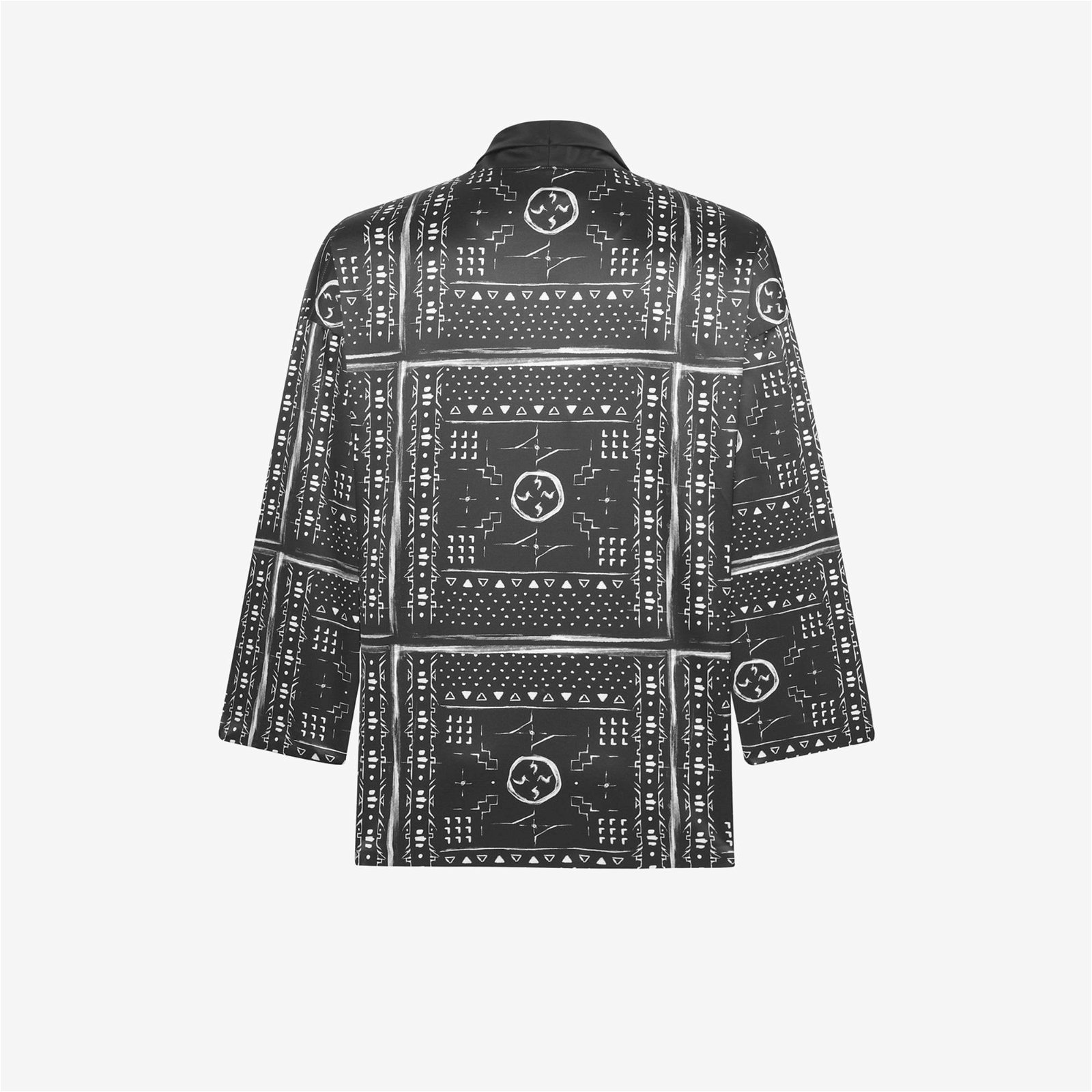 LUCERIT Caspian Pattern 01 Unisex Siyah-Beyaz Ceket