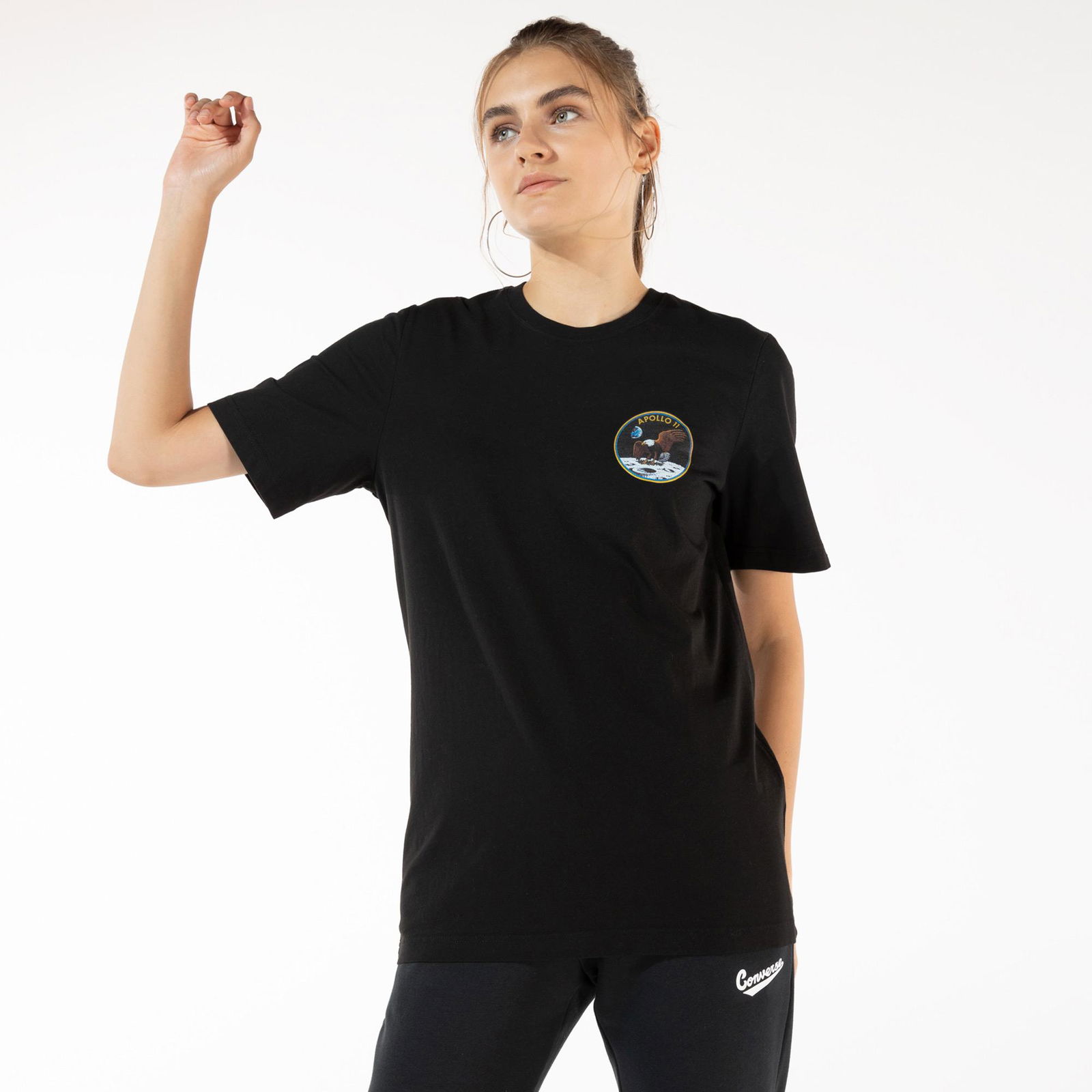 Alpha Industries Apollo Unisex Siyah T-Shirt