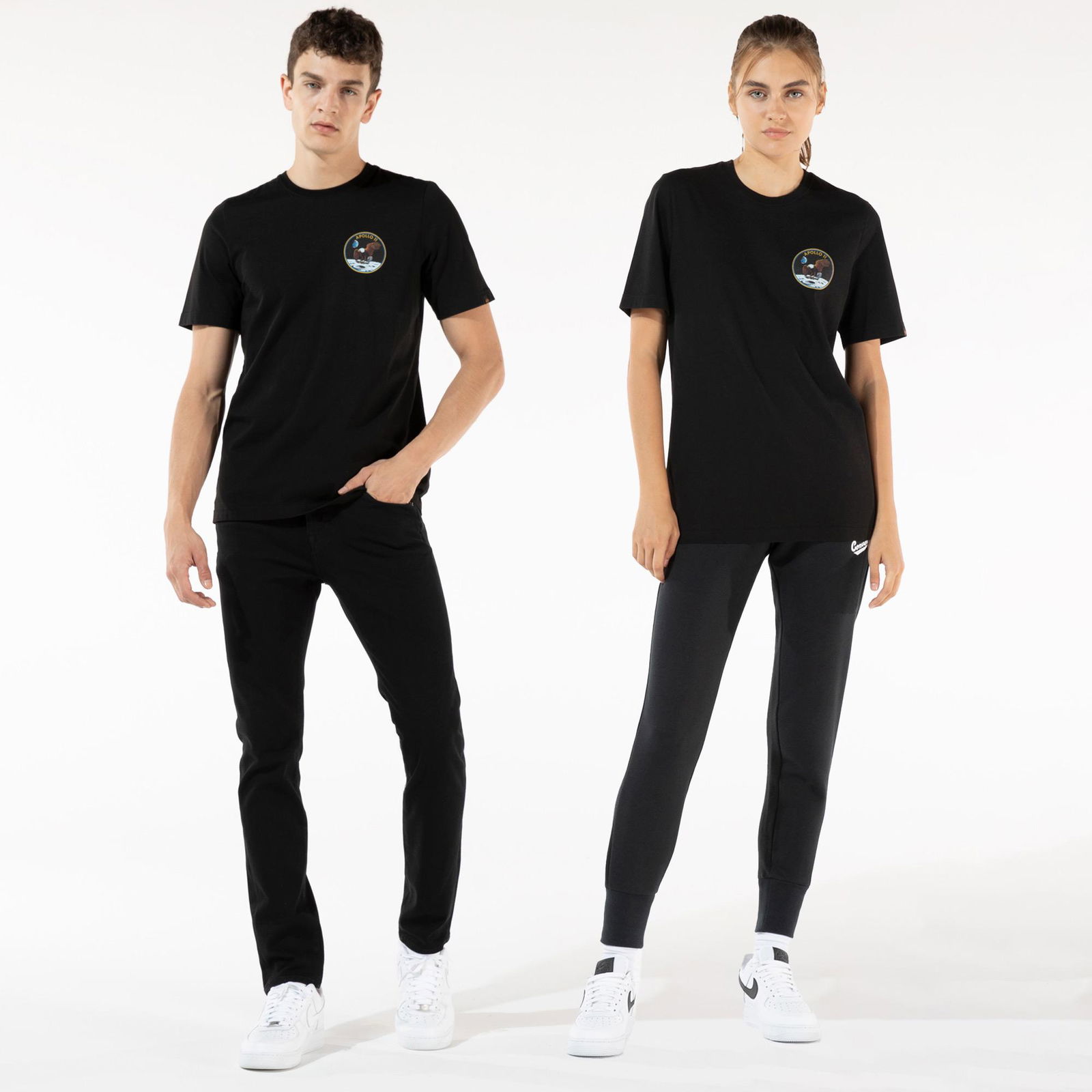 Alpha Industries Apollo Unisex Siyah T-Shirt