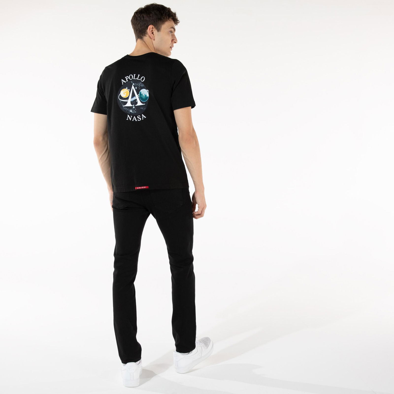 Alpha Industries Apollo Unisex Siyah T-Shirt