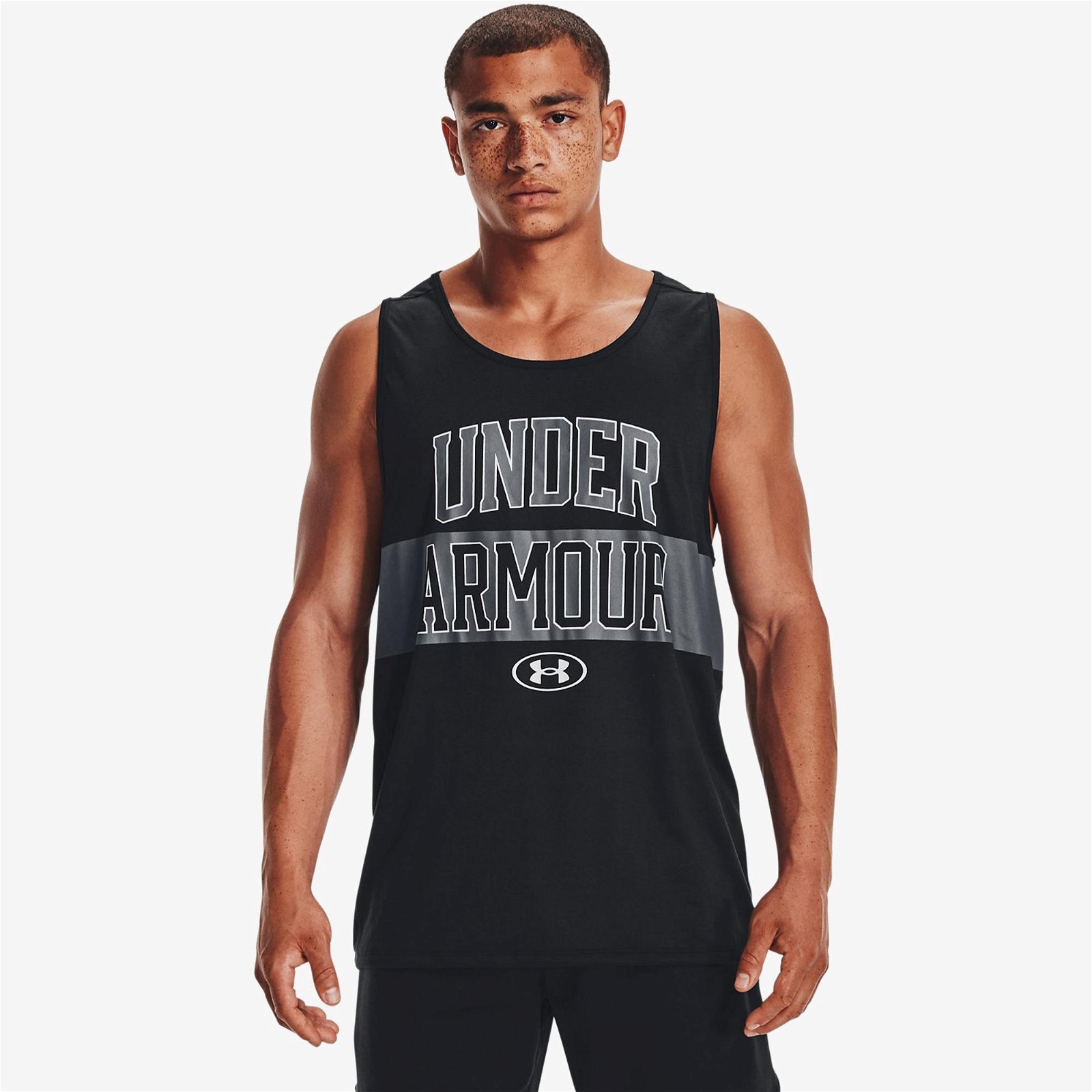 Under Armour Tech 2.0 Signature Tank Erkek Siyah Kolsuz T-Shirt