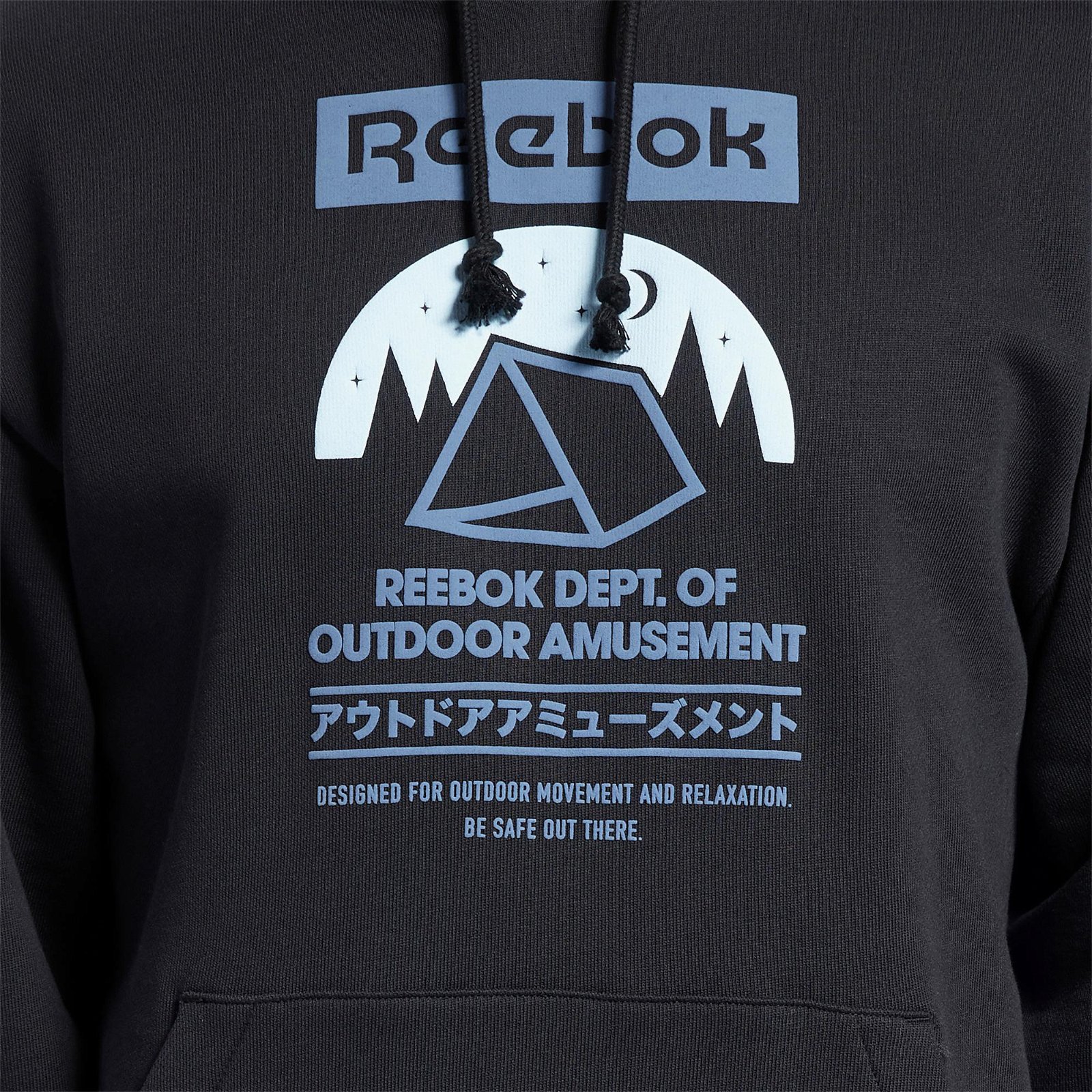 Reebok CL Camping Graphic Unisex Siyah Sweatshirt