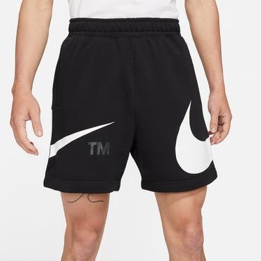  Nike Swoosh French Terry Erkek Siyah Şort