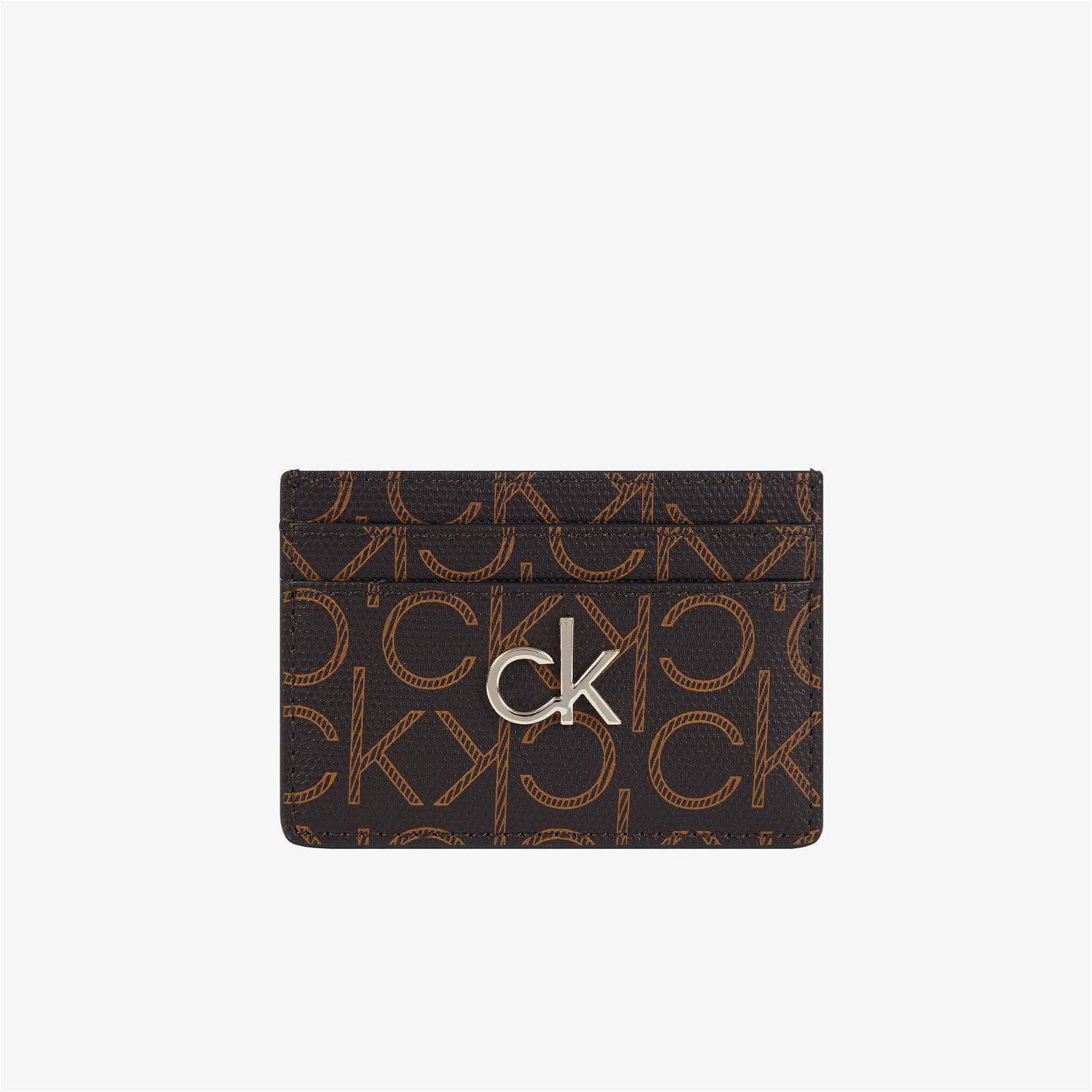 Calvin Klein Re-Lock Kadın Kahverengi Kartlık
