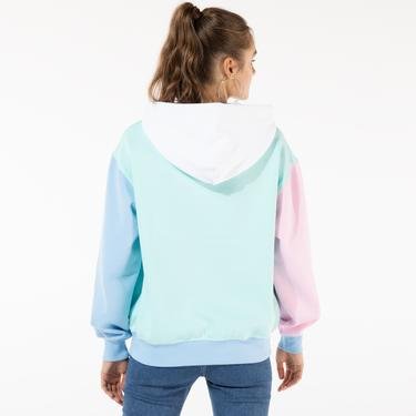  Tommy Hilfiger TJW Color Block Kadın Mavi Sweatshirt