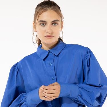  MISOLE Kadın Mavi Oversize Gömlek