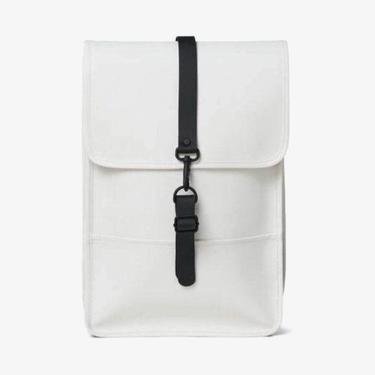  Rains Backpack Mini Off White Unisex Krem Rengi Sırt Çantası