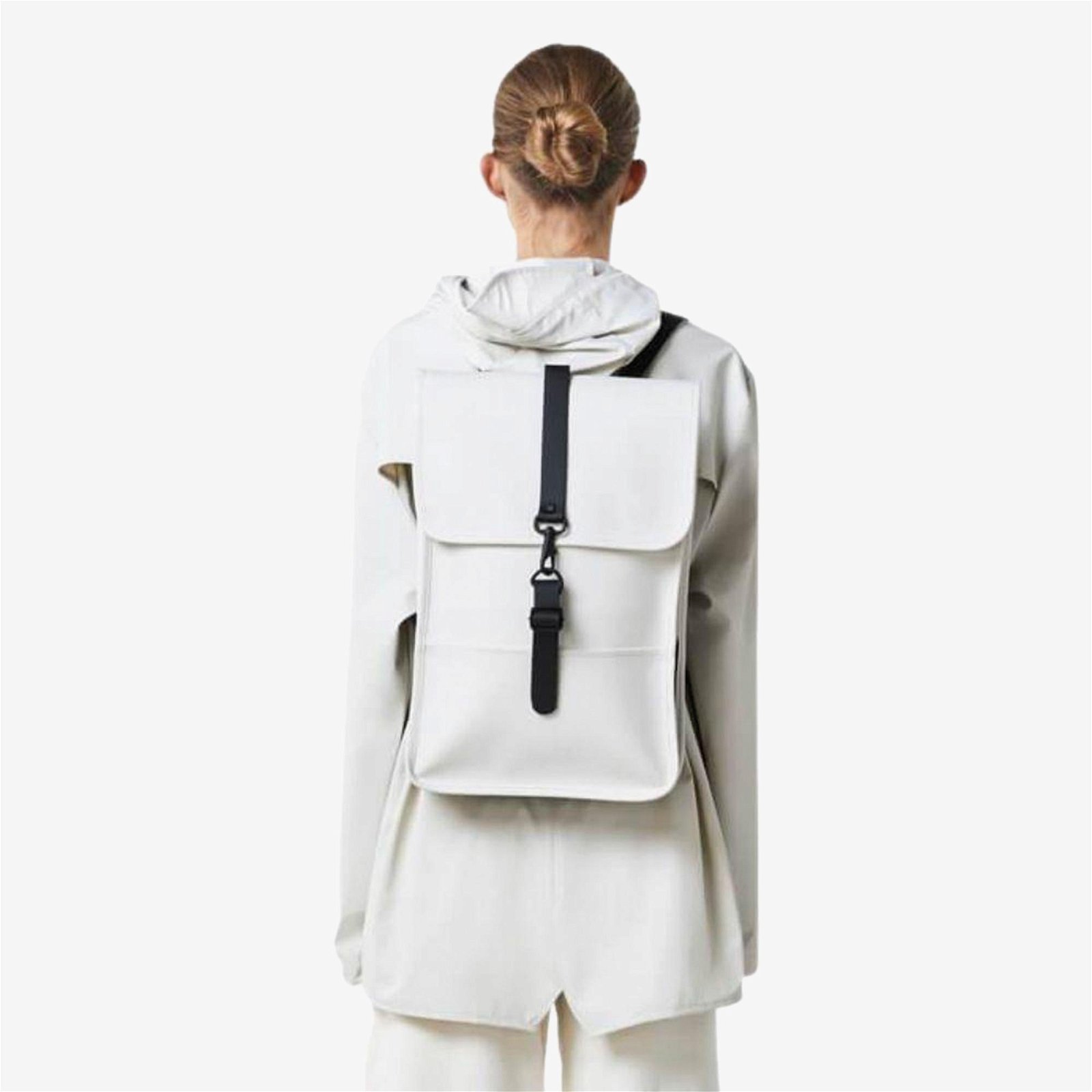 Rains Backpack Mini Off White Unisex Krem Rengi Sırt Çantası