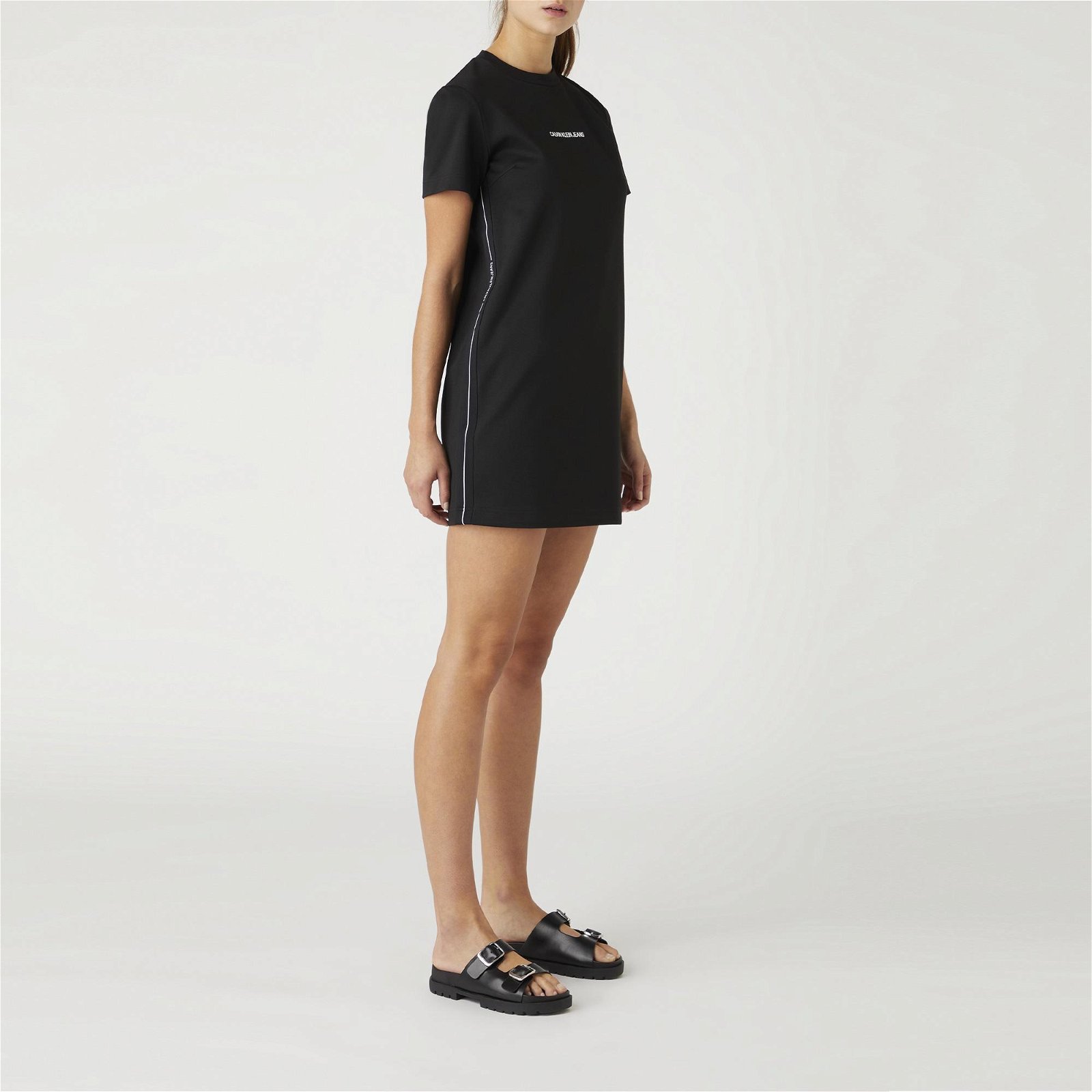 Calvin Klein Jeans Milano Essentials Kadın Siyah Elbise