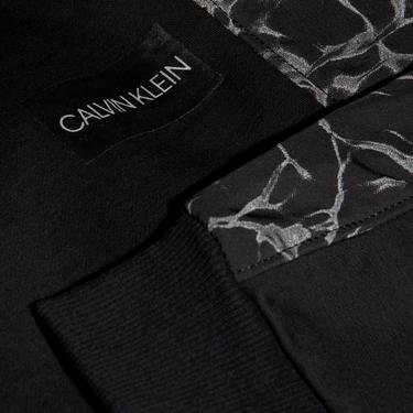  Calvin Klein Şerit Detaylı Erkek Siyah Eşofman Altı