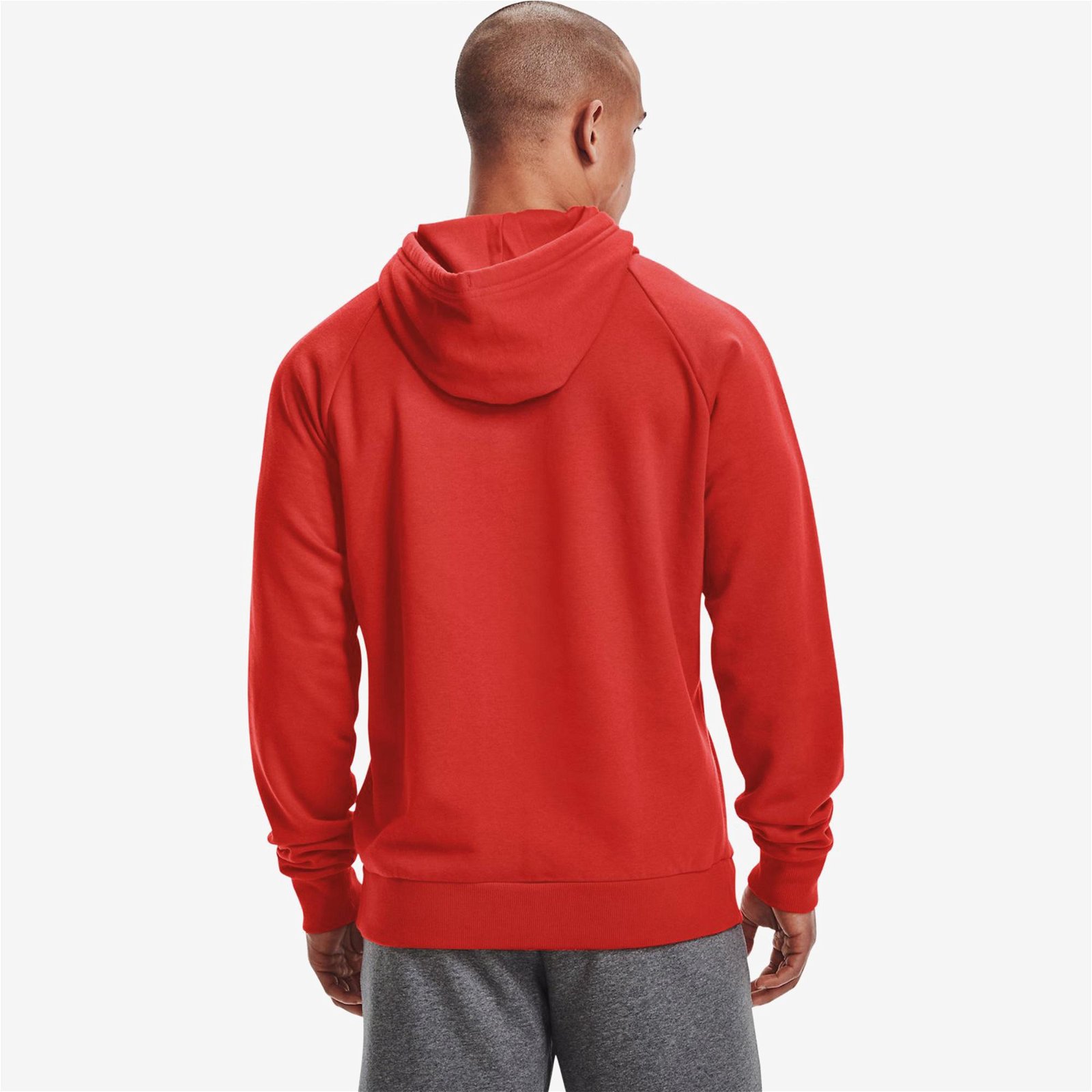 Under Armour Rival Fleece Big Logo Erkek Kırmızı Sweatshirt