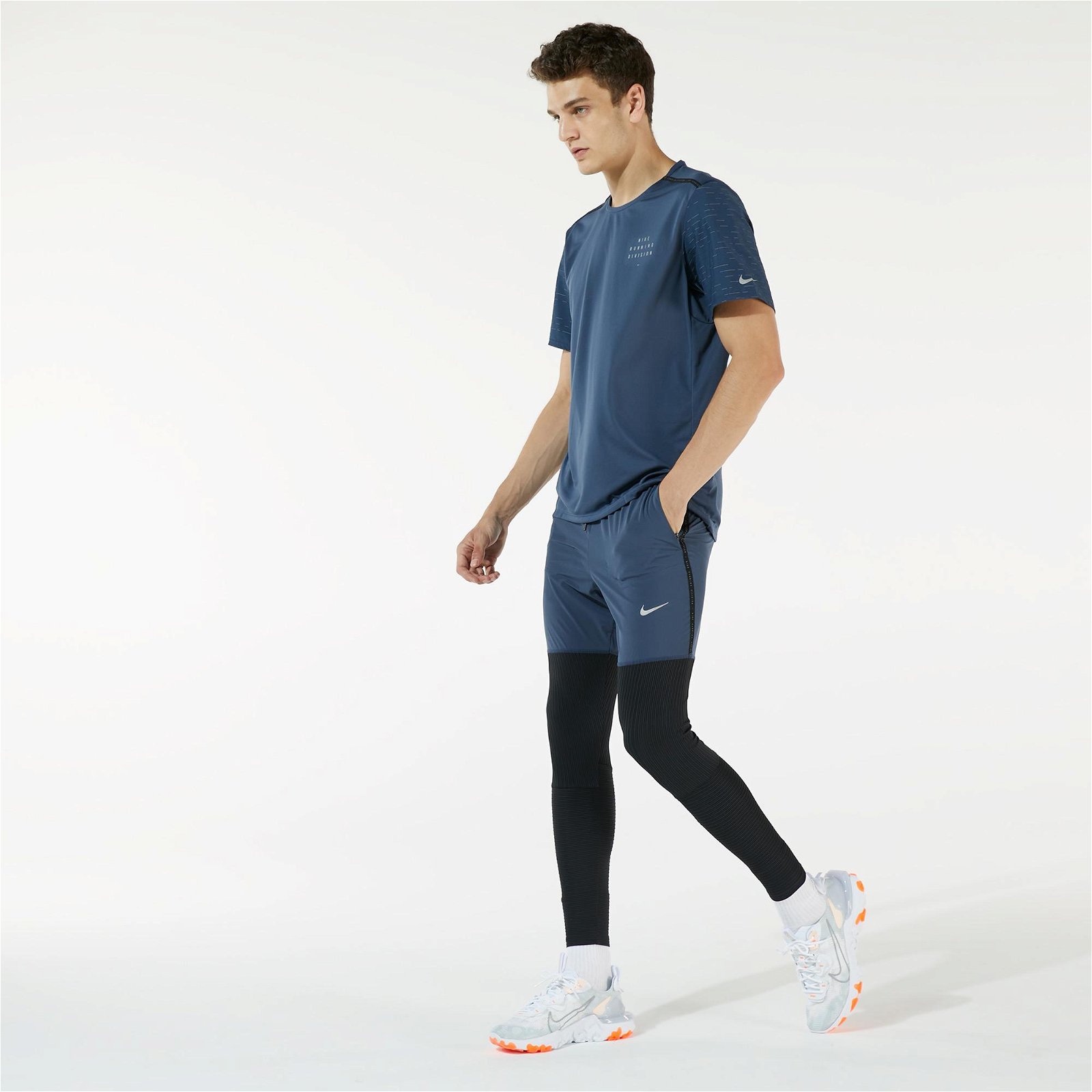 Nike Dri-Fit Run Dvn Phnm Elt Hyb Erkek Mavi Eşofman Altı
