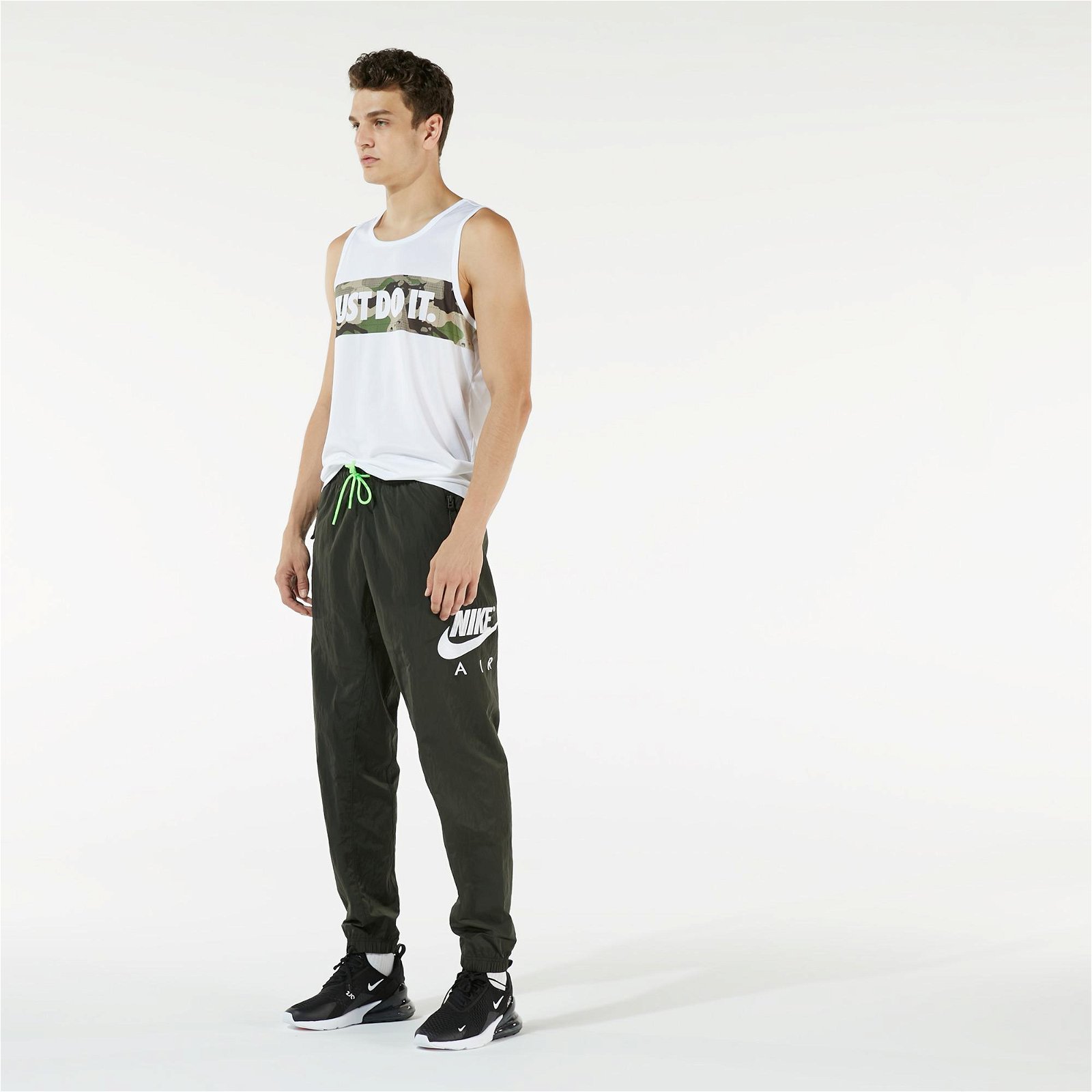 Nike Sportswear Air Woven Erkek Yeşil Eşofman Altı